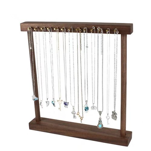 黑胡桃多位项链展示架手链架子饰品展示道具项链架珠宝陈列架可订